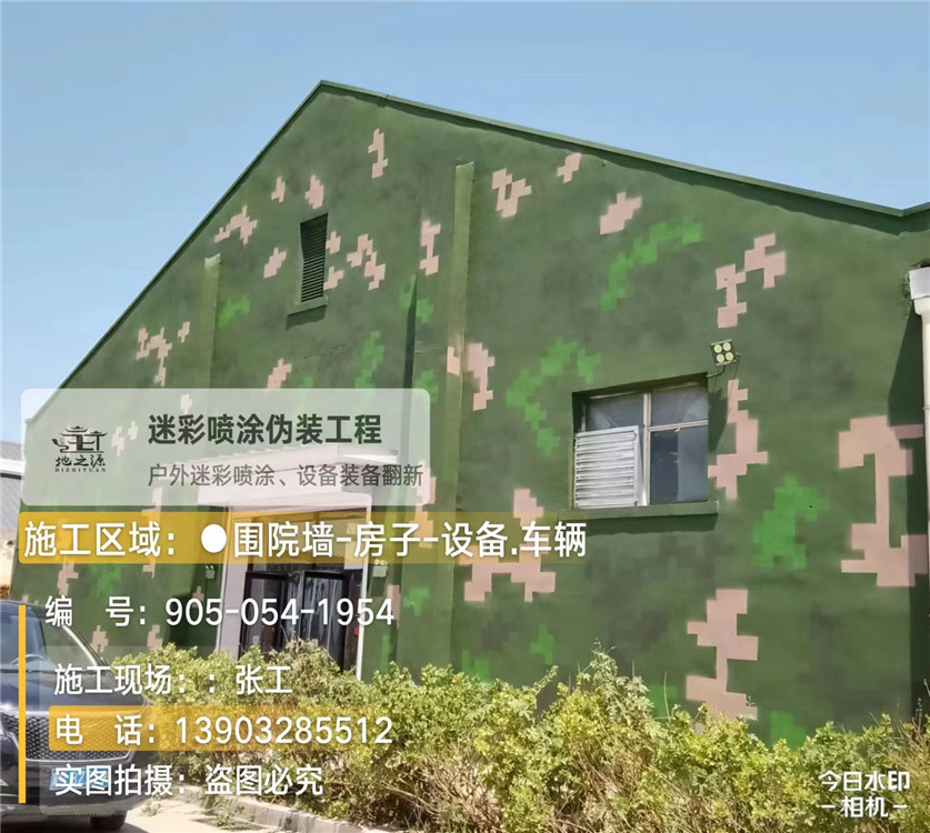 金山外墙数码迷彩漆施工报价清单（100㎡标准墙面测算）